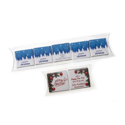 CHRISTMAS NEAPOLITAN CHOCOLATE ACETATE PILLOW PACK