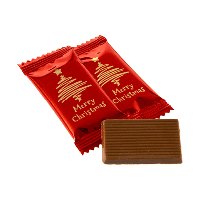 CHRISTMAS PETIT CHOCOLATE RECTANGULAR MINI BARS