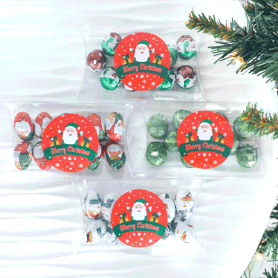 CHRISTMAS PILLOW BOX with Milk Chocolates