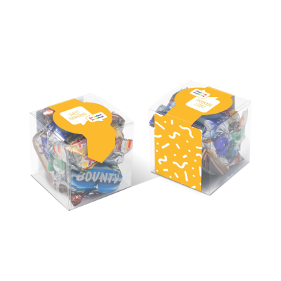 CLEAR TRANSPARENT CUBE - CELEBRATIONS