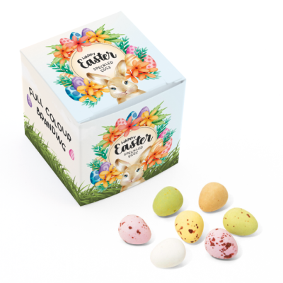 EASTER ECO MAXI CUBE of SPECKLED MINI EGGS