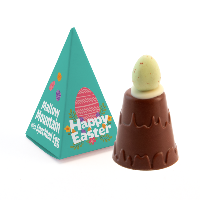 EASTER ECO PYRAMID BOX OF MALLOW MOUNTAIN with Speckled Egg