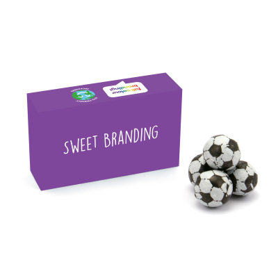 ECO RANGE - ECO MAXI BOX - CHOCOLATE FOOTBALLS