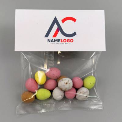 HEADER SWEETS BAG - CHOCOLATE MINI EGGS - 40G