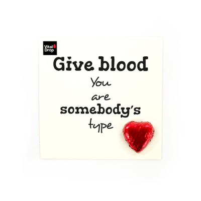 HEART CARD WORLD BLOOD DONOR DAY
