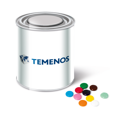 LARGE PAINT TIN - BEANIES - PROMOTIONAL CORPORATE GIFT