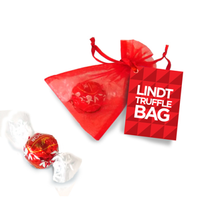 LINDT TRUFFLE ORGANZA BAG, EASTER EGG
