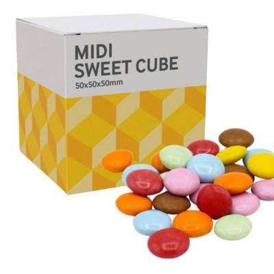 MEDIUM SWEETS CUBE - CHOCOLATE BEANS - 40G