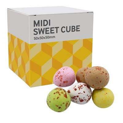 MEDIUM SWEETS CUBE - CHOCOLATE MINI EGGS - 40G