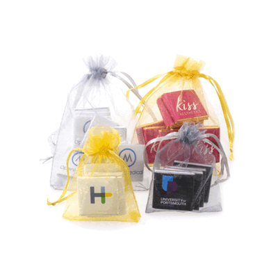 ORGANZA GIFT BAGS WITH CHOCOLATES OR SWEETS
