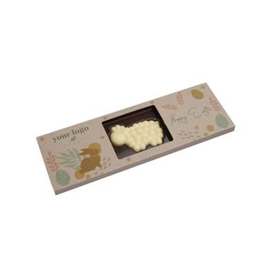 PERSONALISED BUBBLY CHOCOLATE LAMB - PROMOTIONAL CORPORATE GIFT
