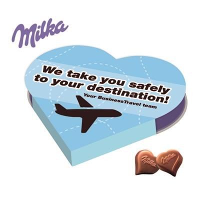 PERSONALISED MILKA HEART SHAPE CHOCOLATE GIFT BOX