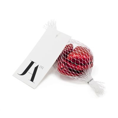 PERSONALISED NET OF CHOCOLATE HEARTS
