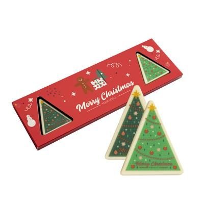 SET OF CHOCOLATE TRIANGULAR PRINT 4 PCS - PROMOTIONAL CORPORATE GIFT
