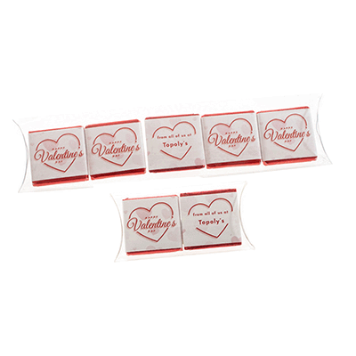 VALENTINES DAY NEAPOLITAN CHOCOLATE ACETATE PILLOW PACK