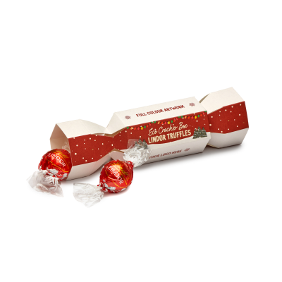 WINTER COLLECTION - ECO CRACKER BOX - LINDOR MILK CHOCOLATE TRUFFLES