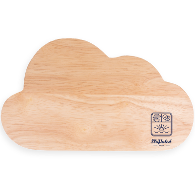 CLOUD SHAPE WOOD CHOPPING BOARD (300X180MM)
