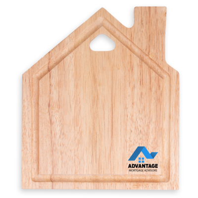 HOUSE SHAPE WOOD CHOPPING BOARD (240X200MM)