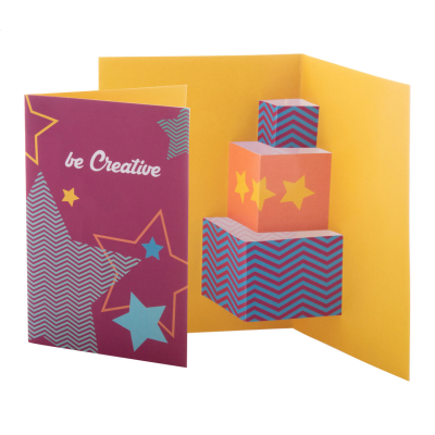 3D CHRISTMAS CARD, GIFT BOX in White