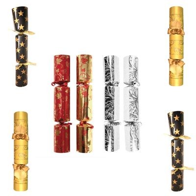 CHRISTMAS CRACKERS, Assorted designs, available in small qantiies and catering packs