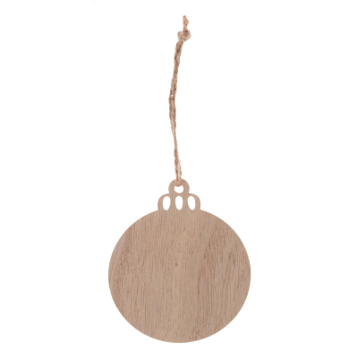 CHRISTMAS TREE ORNAMENT, BALL in Natural