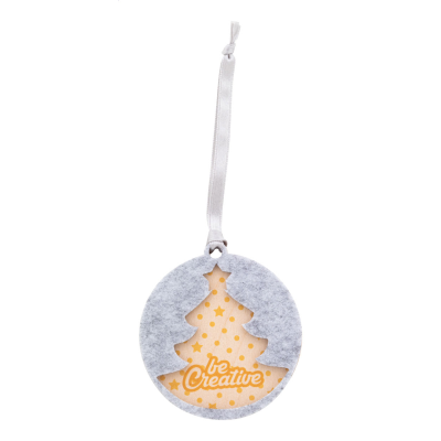 CHRISTMAS TREE ORNAMENT, CHRISTMAS TREE in Grey