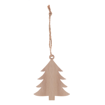 CHRISTMAS TREE ORNAMENT, CHRISTMAS TREE in Natural