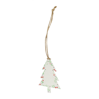 CHRISTMAS TREE ORNAMENT, CHRISTMAS TREE in Natural