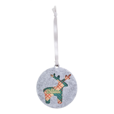 CHRISTMAS TREE ORNAMENT, REINDEER in Grey