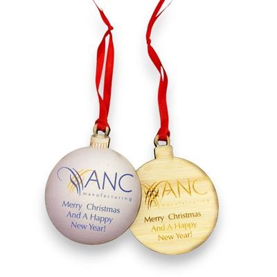 ECO WOOD CHRISTMAS BAUBLE DECORATION
