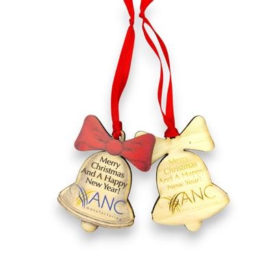 ECO WOOD CHRISTMAS DECORATION BELL