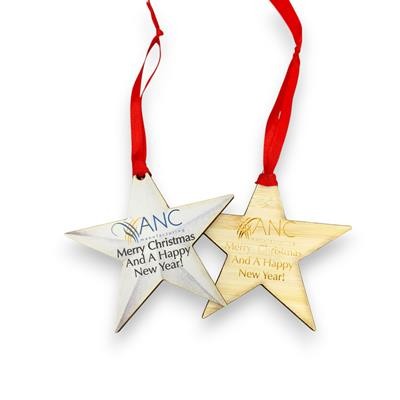 ECO WOOD CHRISTMAS DECORATION STAR