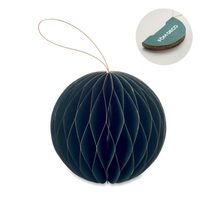 FOLDING XMAS BAUBLE HANGER in Green