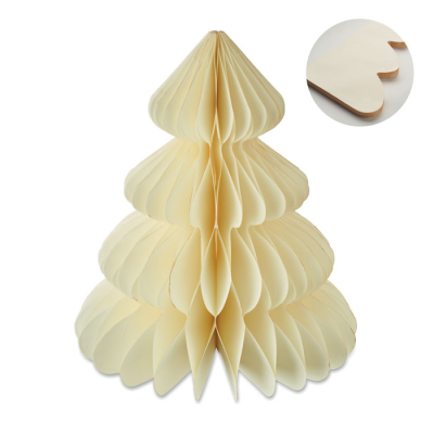 PAPER XMAS TREE DECORATION in Brown