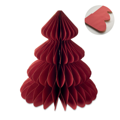 PAPER XMAS TREE DECORATION in Red