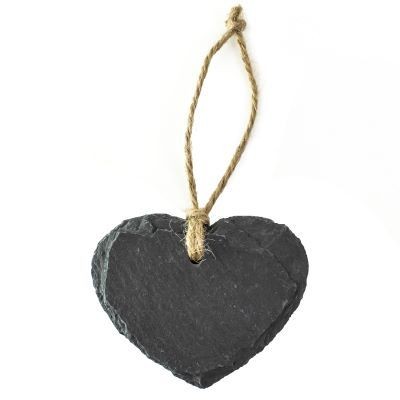 SLATE HEART HANGING TAG