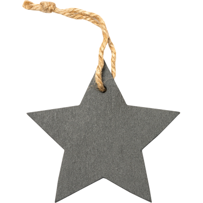 SLATE STAR ORNAMENT in Grey