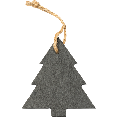 SLATE TREE ORNAMENT in Grey