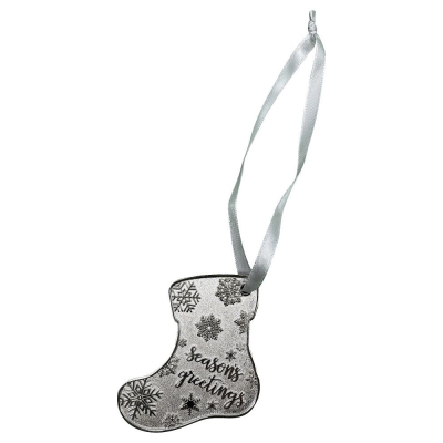 STOCKING PREMIUM ZINC ALLOY TREE DECORATION (UK STOCK) - PROMOTIONAL CORPORATE GIFT