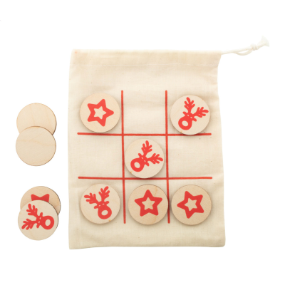TIC-TAC-TOE, REINDEER & STAR in Natural