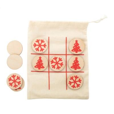 TIC-TAC-TOE, SNOWFLAKE & CHRISTMAS TREE in Natural