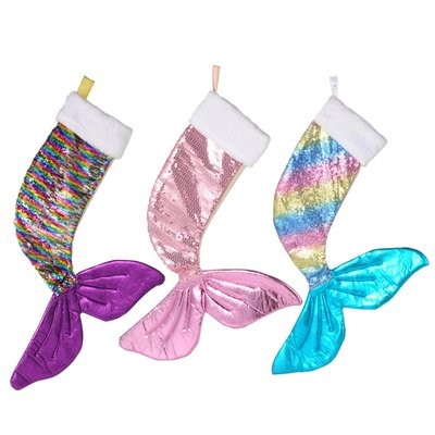 MERMAID CHRISTMAS STOCKINGS CANDY SOCKS