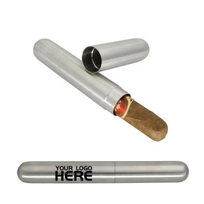 STAINLESS STEEL METAL CIGAR TUBE