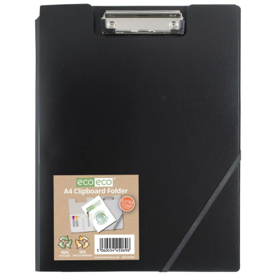 ECO-ECO A4 50% RECYCLED CLIPBOARD FOLDER (UK STOCK)