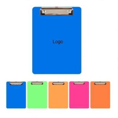 MEMO SIZE PLASTIC CLIPBOARD with Metal Clip
