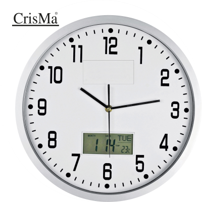 CRISMA ANALOGUE ROUND WALL CLOCK in White