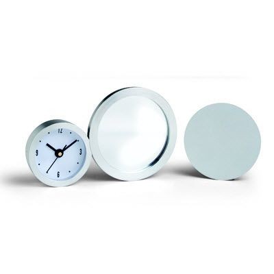 METAL DESK CLOCK with Mirror