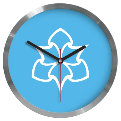 PARIS STAINLESS STEEL METAL WALL CLOCK