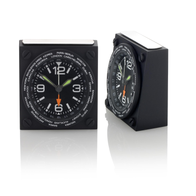 RADIUS WORLD TIME CLOCK in Black