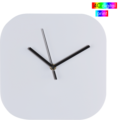 WALL CLOCK with All Over Clock Face Bel Air in White 